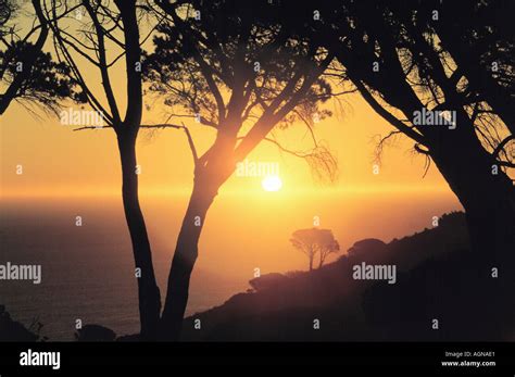 Sunset Cape Town South Africa Stock Photo - Alamy