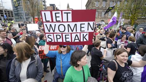 Transgender Related Protesters Divided By Police In Belfast Bbc News