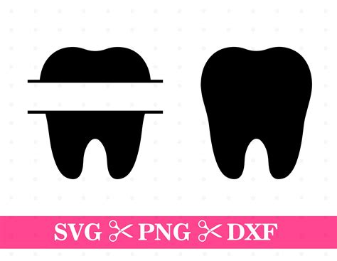 Tooth Svg Clipart Personalize Tooth Png Tooth Under the - Etsy