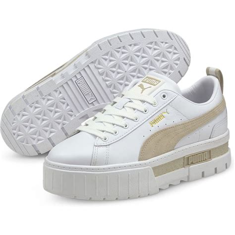 Puma Mayze Lth Wns Sneaker Low Puma White Peyote Jetzt Bei Berger Kaufen