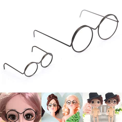 Fashion Round Frame Lensless Retro Cool Doll Glasses Doll Accessor Ebay