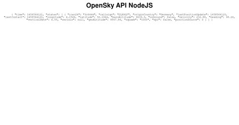 Opensky Api Node Codesandbox