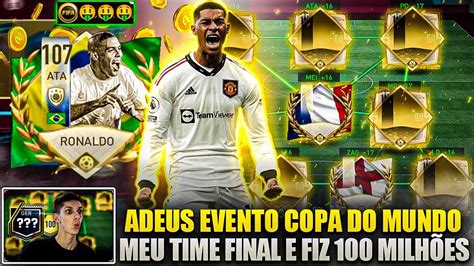 ADEUS EVENTO COPA MEU TIME FINAL FICOU INCRÍVEL FIZ 100 MILHÕES