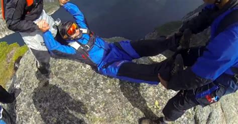 Base Jumpers Throw Friend Off Cliff On Kjerag In Norway Mirror Online