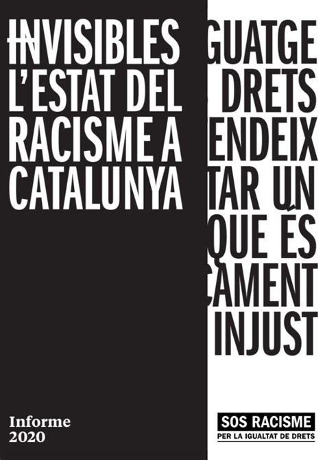 Informe Anual Sobre El Estado Del Racismo En Catalunya