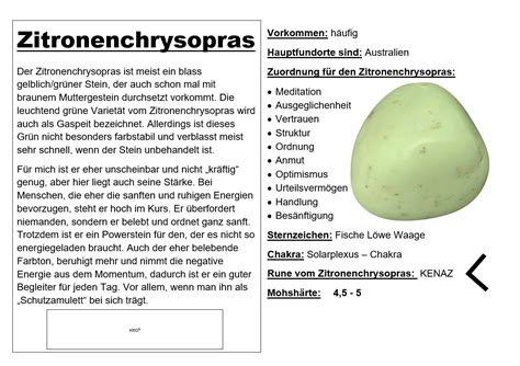 Krio Zitronenchrysopras Scheibenstein Lose Ohne Bohrung