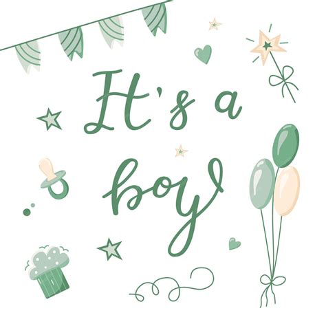 Premium Vector Hand Drawn Greeting Card For The Birth Of A Boy Card