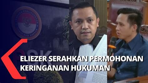 Dinilai Konsisten Eliezer Dapat Surat Rekomendasi Keringanan Hukuman