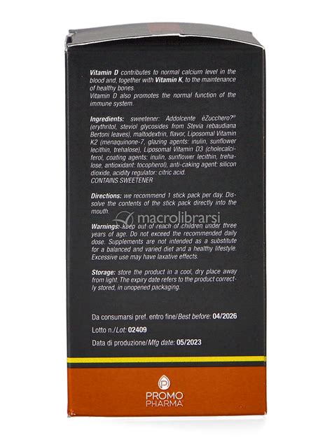 Botanical Mix Vitamina D K Pocket Liposomiale Stick Pack Di