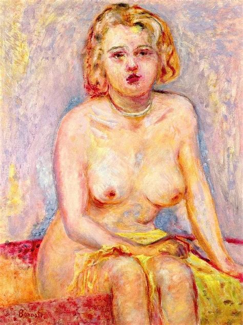 Pierre Bonnard 1931 Ca Blond Nude Seated Study PICRYL Public