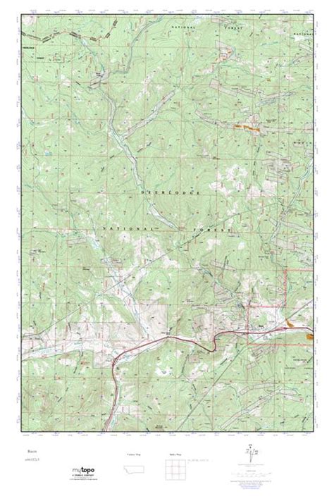 Mytopo Basin Montana Usgs Quad Topo Map