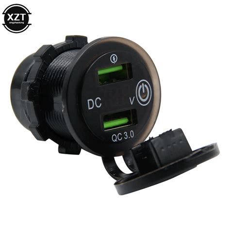 Qc 3 0 Dual Usb Autolader 12V 24V Waterdichte 18W Grandado