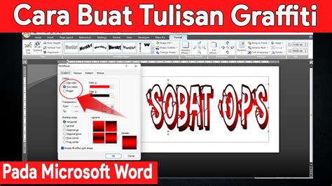 Cara Membuat Tulisan Keren Atau Graffiti Di Microsoft Word Youtube