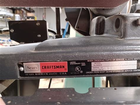 Photo Index Sears Craftsman 113 225931 Belt Disk Sander