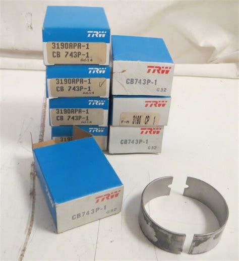 New Lot Of 8 Engine Connecting Rod Bearings CB743P 1 TRW Automotive