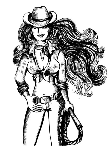 Cowgirl Stock Vectors Royalty Free Cowgirl Illustrations Depositphotos®