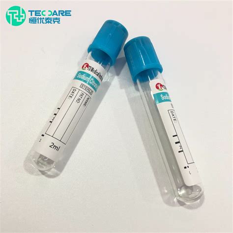 Disposable Medical Pet Plain Red Cap Vacuum Blood Collection Tube