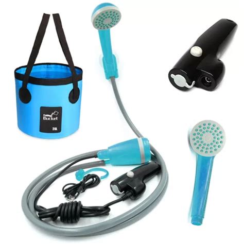 Pompe Douche Ext Rieure Avec Seau De L Rechargeable Et Indispensable