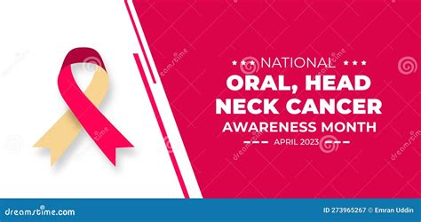 National Oral, Head, and Neck Cancer Awareness Month Background or ...