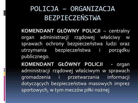 Ppt Policja W Systemie Bezpiecze Stwa Pa Stwa Powerpoint Presentation