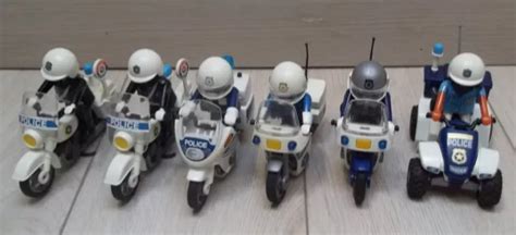 PLAYMOBIL CITY ACTION Police Lot 6 Moto 5891 3986 5185 Quad 3655