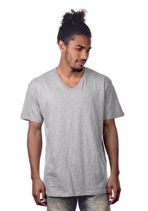 Mens V Neck T Shirt Cotton Heritage