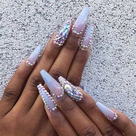 50 Classy Nail Designs With Diamonds That Will Steal The Show The