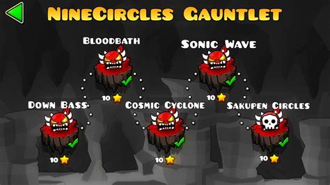 Geometry Dash Nine Circles Gauntlet Update Sakupen Circles