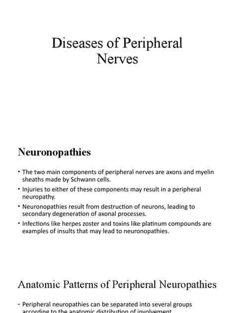 Diseases of Peripheral Nerves | PDF | Peripheral Neuropathy | Nerve