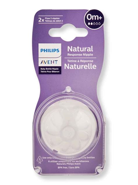 Philips Avent Natural Response Nipple Flow 2 0m 2 Ct