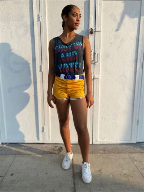 1970s Amazing Satin Hot Pants Shorts With Front Belt FaÇade And Athletic Stripe Lining As is