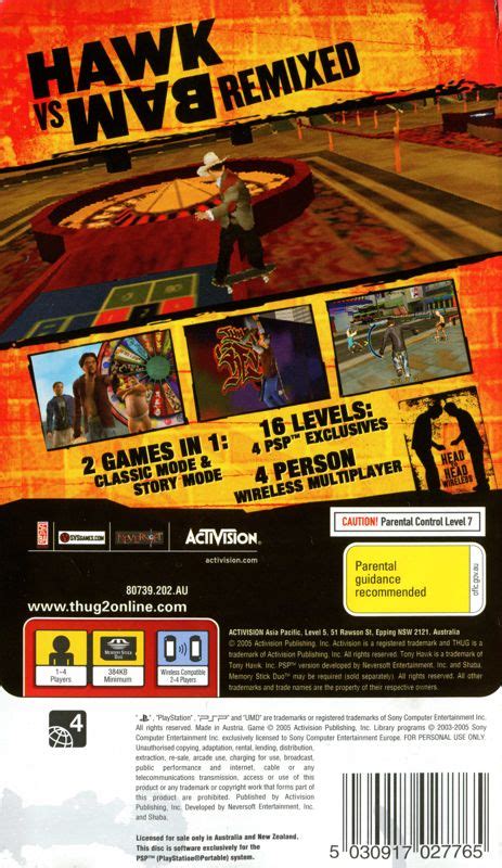 Tony Hawk S Underground 2 Remix Cover Or Packaging Material MobyGames