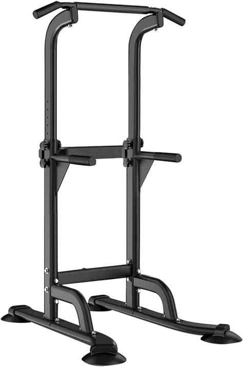 Soges Power Tower Height Adjustable Pull Up Bar Station Dip Station