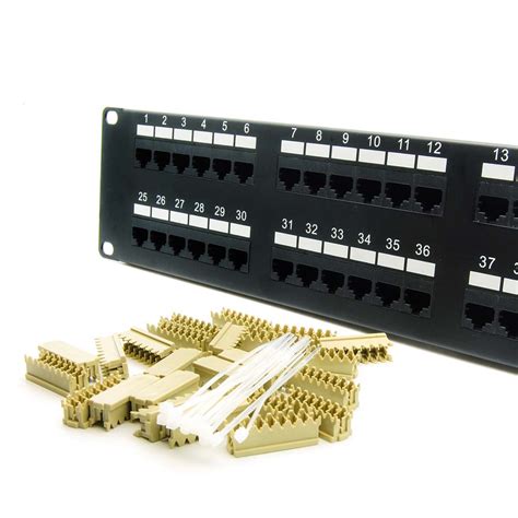 48-Port CAT 6 110 Type Patch Panel Rackmount - American Teledata Store