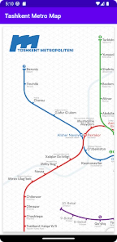 Tashkent Metro Map para Android - Descargar