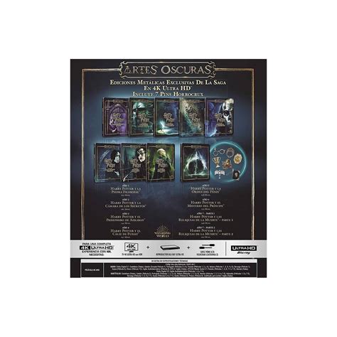 Pack Harry Potter Coleccion Completa Ed Artes Oscuras Blu Ray K