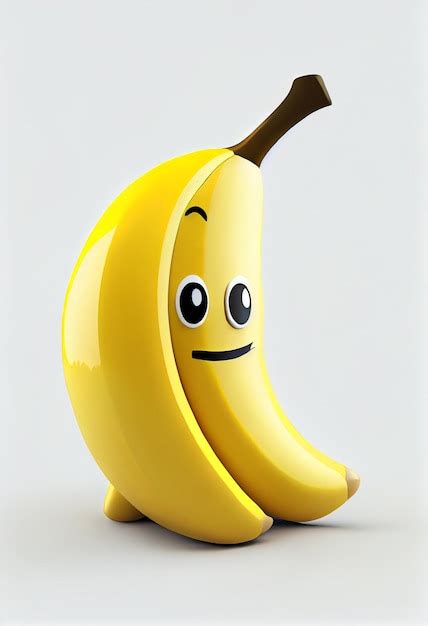 Premium AI Image A Banana Shaped Banana With A Cartoon Face And A