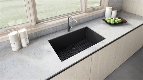 Ruvati X Inch Granite Composite Undermount Single Bowl Kitchen