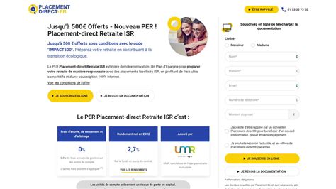 Per Placement Direct Isr Jusqu Euros Offerts