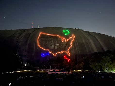 Enchanting Lightshow A Mesmerizing Spectacle At Stone Mountain Park