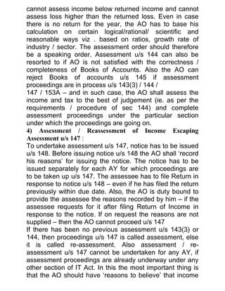 Assessment Procedure Under It Act PDF