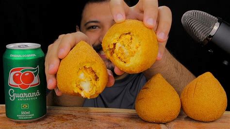 Asmr Mukbang Coxinha De Frango Catupiry E Guaran Mukbang