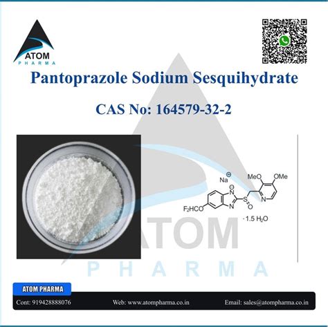 Pantoprazole Sodium Sesquihydrate Api Powder At ₹ 2000kg In Surat Id 26389874673