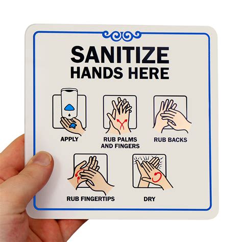 Printable Sanitize Your Hands Sign