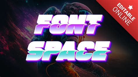 Font Space Text Effect Generator