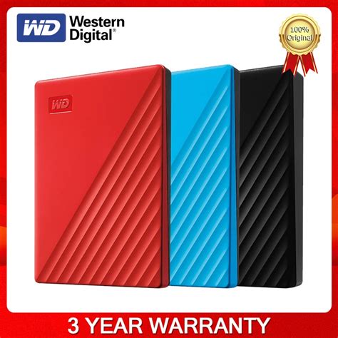 Western Digital Wd My Passport ฮาร์ดไดรฟ์ภายนอก แบบพกพา 2tb 1tb Hdd Usb 3 0 ป้องกันรหัสผ่าน