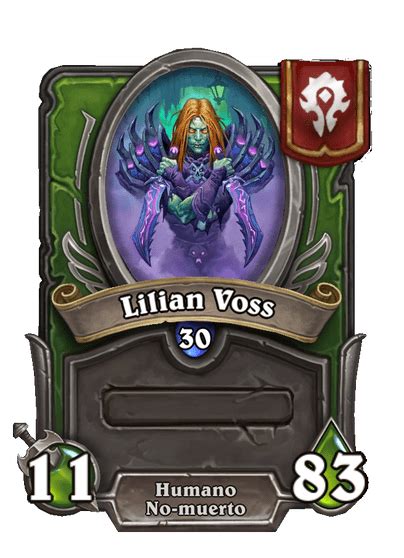 Lilian Voss Biblioteca De Cartas De Hearthstone