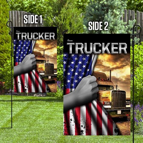 Proud Trucker Flag Flagwix