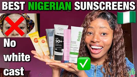 BEST NIGERIAN SUNSCREENS NO WHITE CAST Oily And Dry Skin For DARK