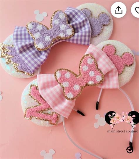 Lilac Or Pink Disney Mode Chenille  Curated On Ltk In 2024 Diy Disney Ears Disney Mickey